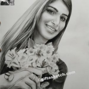 Charcoal Portrait Drawing