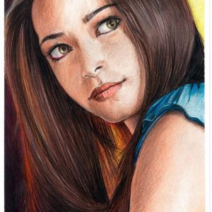 Color pencil portrait