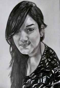 Custom charcoal drawing from photo