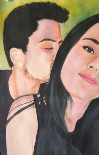 watercolor painting portrait