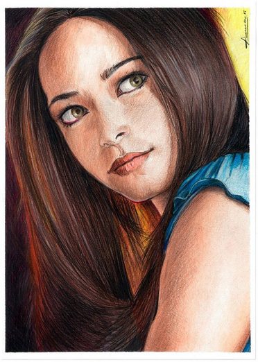 Color pencil portrait